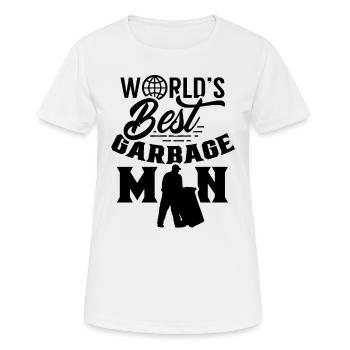 Weltbester Müllmann Abfall Müllwagen Müllabfuhr - Frauen T-Shirt atmungsaktiv - Weiß - Vorne - AI Model Female 172 dark (172cm)