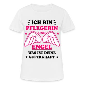 Pflegerin Pflege Lustiger Spruch Krank Geschenk - Frauen T-Shirt atmungsaktiv - Weiß - Vorne - AI Model Female 172 dark (172cm)