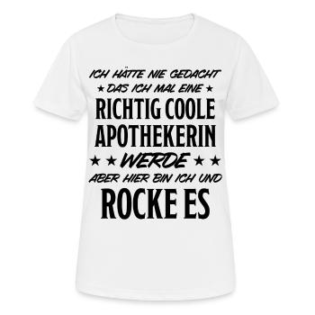 Apothekerin Lustige Spruch Beruf Apotheke Geschenk - Frauen T-Shirt atmungsaktiv - Weiß - Vorne - AI Model Female 172 dark (172cm)