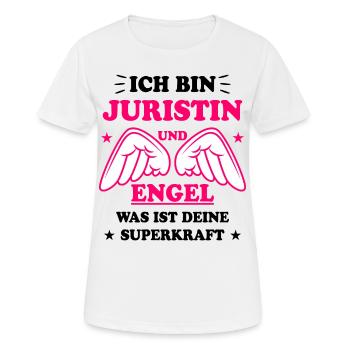 Juristin Jura Lustiger Spruch Juristin Geschenk - Frauen T-Shirt atmungsaktiv - Weiß - Vorne - AI Model Female 172 dark (172cm)