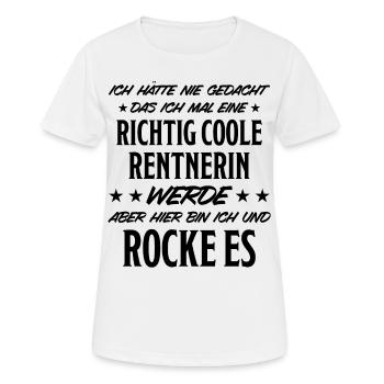 Rentnerin Lustig Spruch Ruhestand Rente Geschenk - Frauen T-Shirt atmungsaktiv - Weiß - Vorne - AI Model Female 172 dark (172cm)