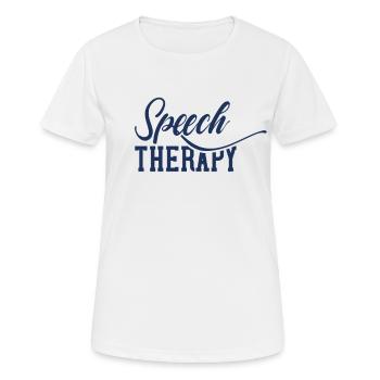 Orthophonie Orthophoniste Orthophoniste Orthophoniste Orthophoniste Orthophoniste - T-shirt respirant Femme - blanc - Devant - AI Model Female 172 dark (172cm)