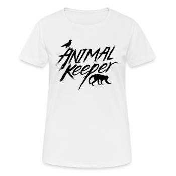 Animal Keeper Animal Keeper Animal Care - Women's Breathable T-Shirt - white - Front - AI Model Female 172 dark (172cm)