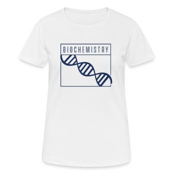 Biochimie Biochimiste Biochimiste Biochimiste - T-shirt respirant Femme - blanc - Devant - AI Model Female 172 dark (172cm)