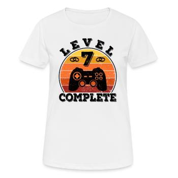 7th wedding anniversary 7 years married copper wedding - Women's Breathable T-Shirt - white - Front - AI Model Female 172 dark (172cm)