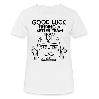 Job change New job Farewell Farewell gift - Women's Breathable T-Shirt - white - Front - AI Model Female 172 dark (172cm)