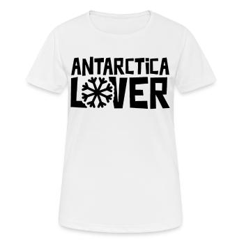 Antarctica Lover Penguin Antarctique Pôle Sud - T-shirt respirant Femme - blanc - Devant - AI Model Female 172 dark (172cm)