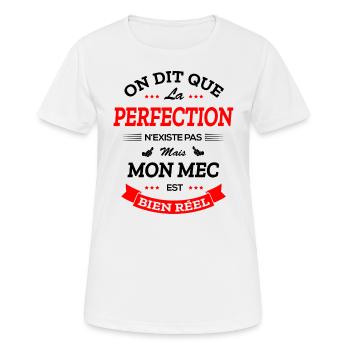 MEC PARFAIT - T-shirt respirant Femme - blanc - Devant - AI Model Female 172 dark (172cm)