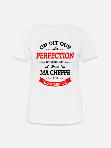 CHEFFE PARFAITE - T-shirt respirant Femme - blanc