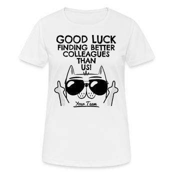 Job change New job Farewell Farewell gift - Women's Breathable T-Shirt - white - Front - AI Model Female 172 dark (172cm)