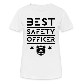 Meilleur agent de sécurité sécurité - T-shirt respirant Femme - blanc - Devant - AI Model Female 172 dark (172cm)
