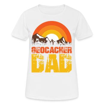 Geocaching-cache-jagd, The Funny Geocacher - Women's Breathable T-Shirt - white - Front - AI Model Female 172 dark (172cm)