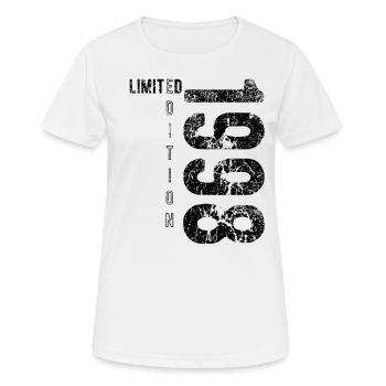 Édition Limitée 1998 Anniversaire Vintage 1998 - T-shirt respirant Femme - blanc - Devant - AI Model Female 172 dark (172cm)