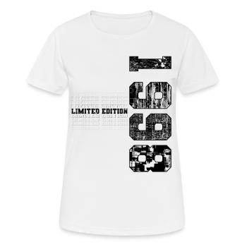 Édition limitée 1998 Année de naissance 1998 Anniversaire - T-shirt respirant Femme - blanc - Devant - AI Model Female 172 dark (172cm)