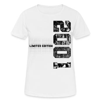 Limited Edition 2001 Year of birth 2001 Birthday - Women's Breathable T-Shirt - white - Front - AI Model Female 172 dark (172cm)