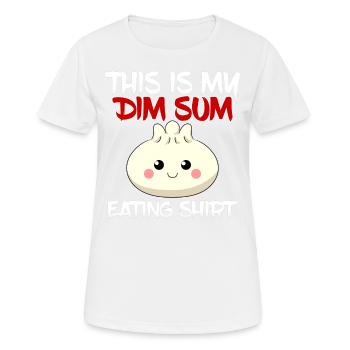 Cuisine chinoise asiatique Dim Sum I Cadeau - T-shirt respirant Femme - blanc - Devant - AI Model Female 172 dark (172cm)