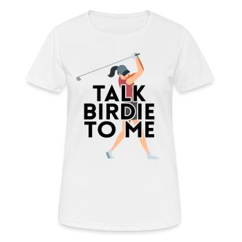 Talk birdie with me - Women's Breathable T-Shirt - white - Front - AI Model Female 172 dark (172cm)