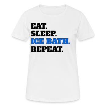 Ice bath - Women's Breathable T-Shirt - white - Front - AI Model Female 172 dark (172cm)