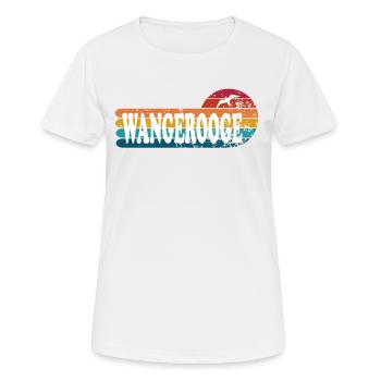 Insel Wangerooge Ostfriesland - Frauen T-Shirt atmungsaktiv - Weiß - Vorne - AI Model Female 172 dark (172cm)