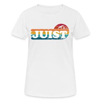 Insel Juist Ostfriesland - Frauen T-Shirt atmungsaktiv - Weiß - Vorne - AI Model Female 172 dark (172cm)