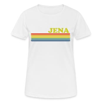 Jena - Frauen T-Shirt atmungsaktiv - Weiß - Vorne - AI Model Female 172 dark (172cm)