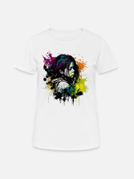 An image inspired by street art - Women's Breathable T-Shirt - white