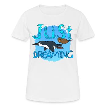 Juste rêver - T-shirt respirant Femme - blanc - Devant - AI Model Female 172 dark (172cm)