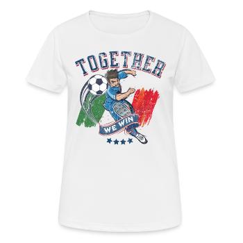 Together we win - T-shirt respirant Femme - blanc - Devant - AI Model Female 172 dark (172cm)