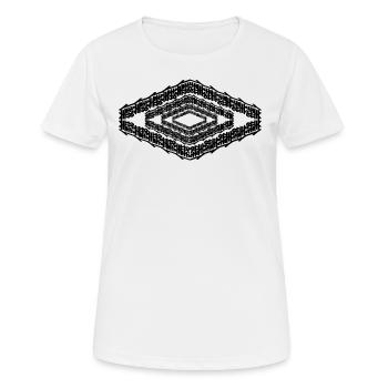 Mon style - T-shirt respirant Femme - blanc - Devant - AI Model Female 172 dark (172cm)