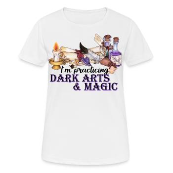 Magie, Zauberei Hexen Magier, tolle Geschenkidee - Frauen T-Shirt atmungsaktiv - Weiß - Vorne - AI Model Female 172 dark (172cm)
