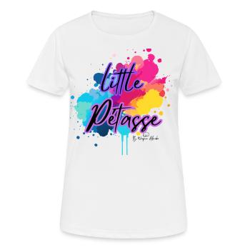 Kleine Pétasse - Frauen T-Shirt atmungsaktiv - Weiß - Vorne - AI Model Female 172 dark (172cm)