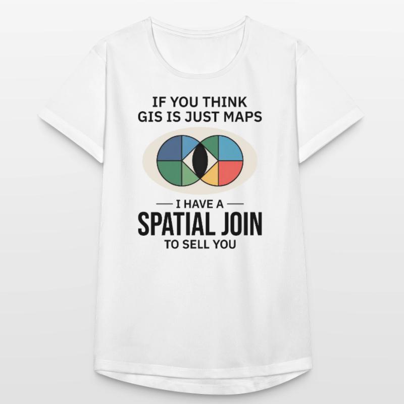 GIS Spatial Join Map Data Analysis Women's Breathable T-Shirt