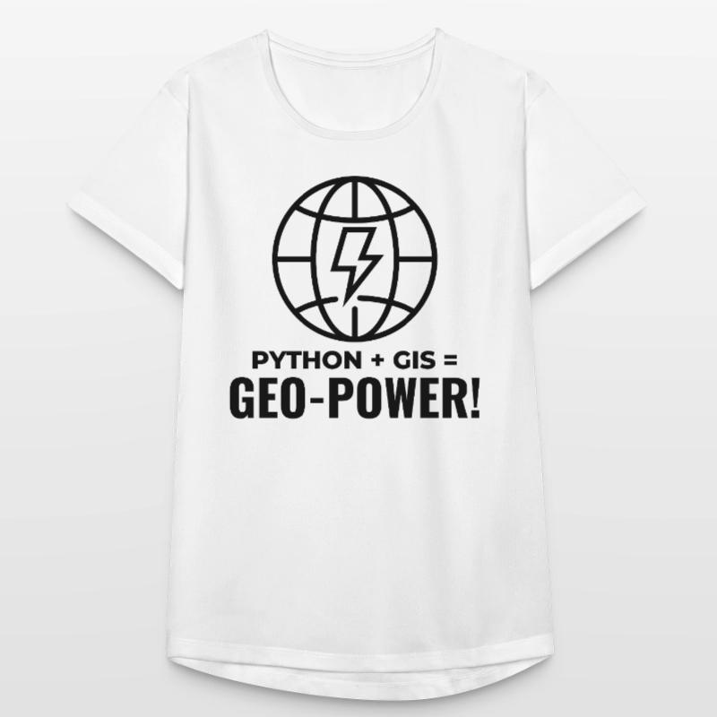 Python GIS Geo-Power Programming Geospatial Women's Breathable T-Shirt