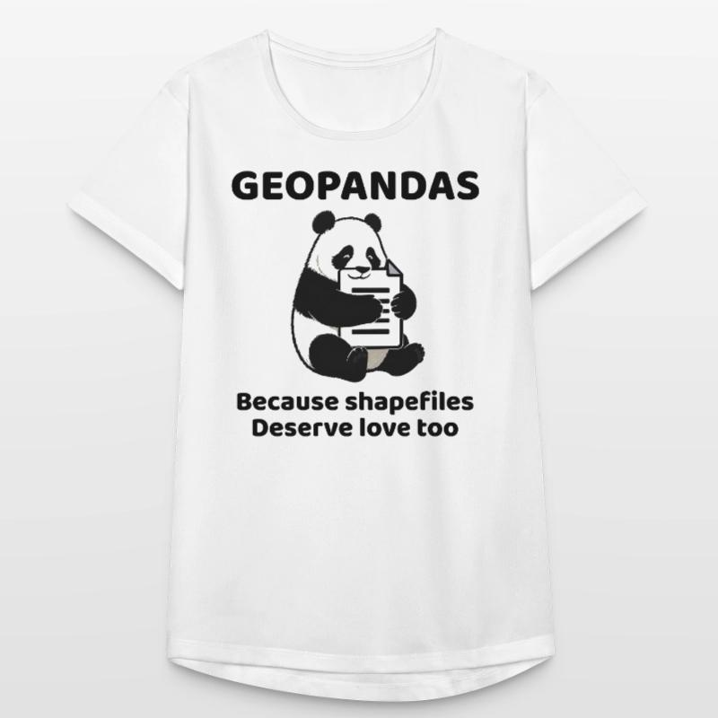 GeoPandas Shapefiles GIS Python Data Love Women's Breathable T-Shirt
