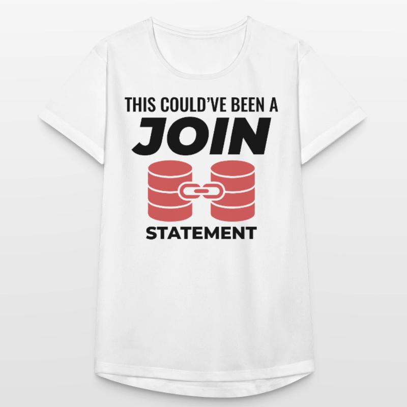 SQL Join Database Statement Programming Data Women's Breathable T-Shirt