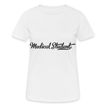 medical student - Women's Breathable T-Shirt - white - Front - AI Model Female 172 dark (172cm)