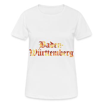 Baden-Württemberg - Frauen T-Shirt atmungsaktiv - Weiß - Vorne - AI Model Female 172 dark (172cm)
