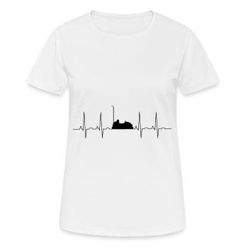 Rummel Geschenk Karussell Wasen Kirmes Jahrmarkt - Frauen T-Shirt atmungsaktiv - Weiß - Vorne - AI Model Female 172 dark (172cm)