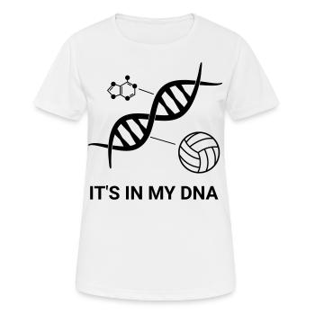 Volleyball - It's in my DNA (Doppelhelix) - Frauen T-Shirt atmungsaktiv - Weiß - Vorne - AI Model Female 172 dark (172cm)