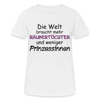 Robber Daughter Princesses Daughter - Women's Breathable T-Shirt - white - Front - AI Model Female 172 dark (172cm)