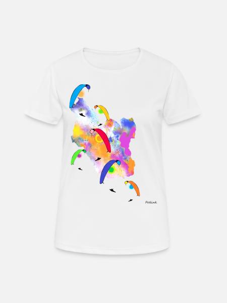 Gleitschirm Pilot Paragliding Leidenschaft - Frauen T-Shirt atmungsaktiv - Weiß
