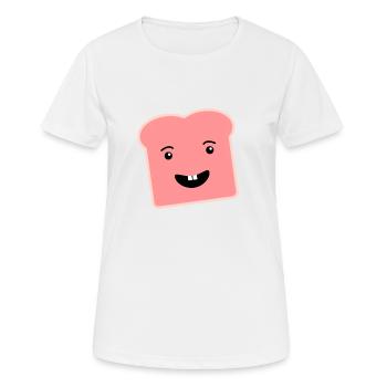 Toast - cadeaux de pain - T-shirt respirant Femme - blanc - Devant - AI Model Female 172 dark (172cm)