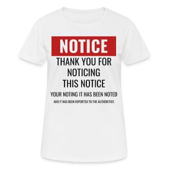 Funny Work Office Workplace Sarcastic Sayings - Women's Breathable T-Shirt - white - Front - AI Model Female 172 dark (172cm)