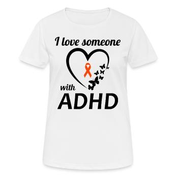 ADHS-Bewusstsein - Frauen T-Shirt atmungsaktiv - Weiß - Vorne - AI Model Female 172 dark (172cm)