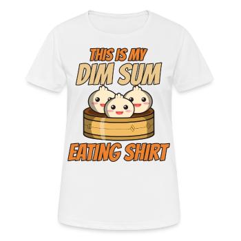Cuisine asiatique chinoise Dim sum I Cadeau - T-shirt respirant Femme - blanc - Devant - AI Model Female 172 dark (172cm)