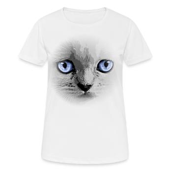 Kitty Kitten Cat - Women's Breathable T-Shirt - white - Front - AI Model Female 172 dark (172cm)