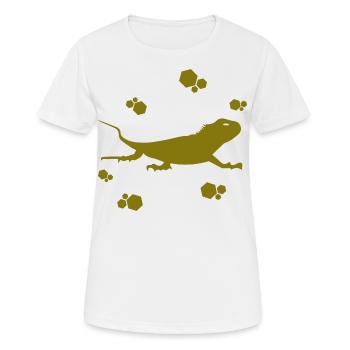 Salamandre - Animal amphibien - T-shirt respirant Femme - blanc - Devant - AI Model Female 172 dark (172cm)