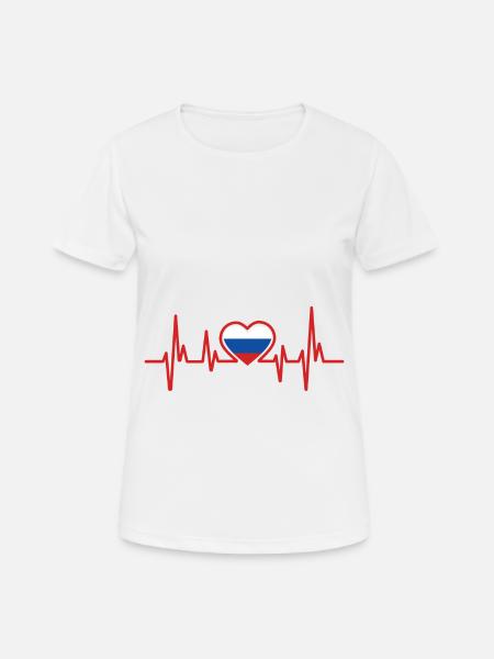 Russie - T-shirt respirant Femme - blanc
