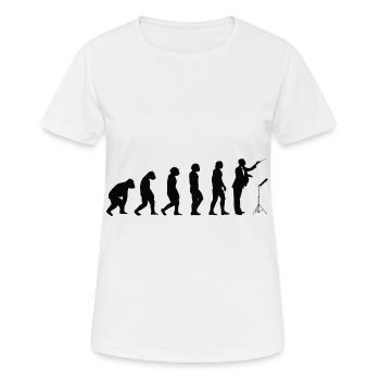 Chefs d’orchestre Musiciens Orchestre Évolution Chef d’orchestre Musique - T-shirt respirant Femme - blanc - Devant - AI Model Female 172 dark (172cm)
