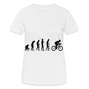 Evolution Bike Bike - T-shirt respirant Femme - blanc - Devant - AI Model Female 172 dark (172cm)